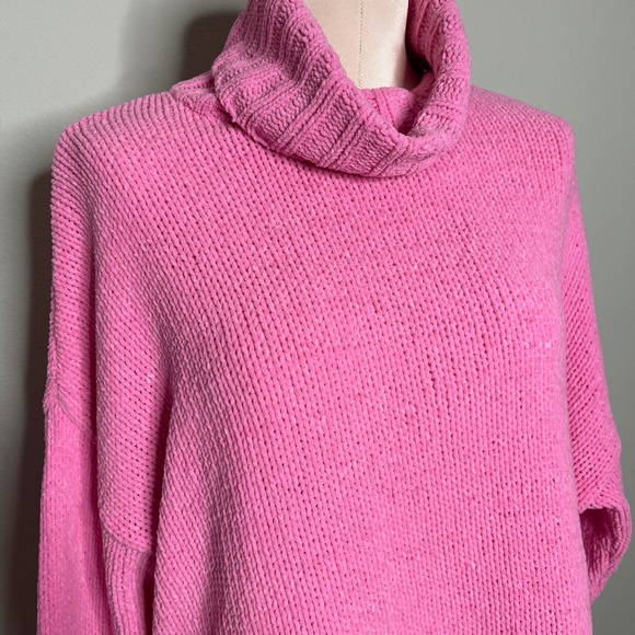AERIE SUNSET CHENILLE OVERSIZED TURTLENECK SWEATER CHUNKY KNIT - Picture 6 of 13